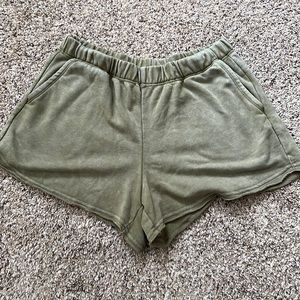 Green shorts